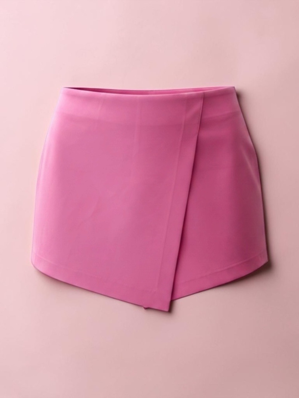 Bar III Hot Pink Wrap-Style Skort